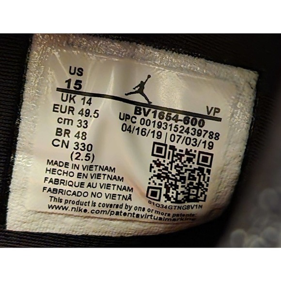 Nike Jordan Proto-React Men’s Basketball Sneakers BV1654-600 main image 4